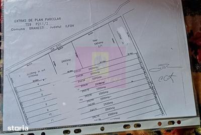 Teren de 3333 mp, în Brănești