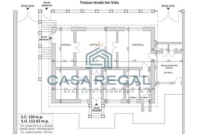 Casă individuală cu 5 camere cu Teren 1215 Mp în Central - 11