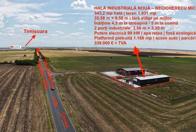 Spațiu industrial, de 343 mp, în Becicherecu Mic