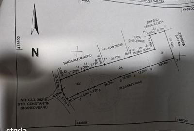 Teren de 1954 mp, în Central