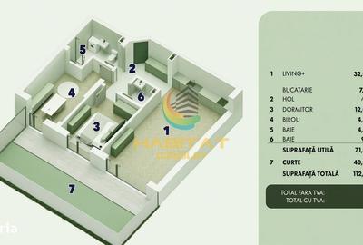 Apartament cu 3 camere în Central