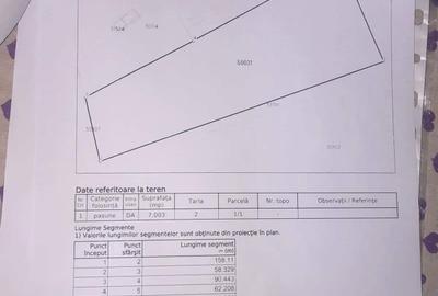 Teren Construcții intravilan de 7003 mp, în Optași - 2
