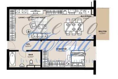 Apartament cu 2 camere semidecomandat în Bulgaria