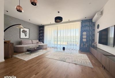 Apartament cu 3 camere semidecomandat, mobilat în Băneasa