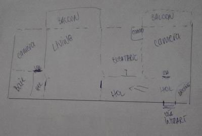 Apartament cu 3 camere semidecomandat în Central - 3