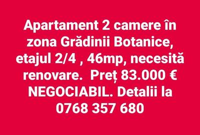 Apartament cu 2 camere semidecomandat în Calea Severinului