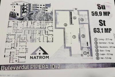 Apartament decomandat în Pipera