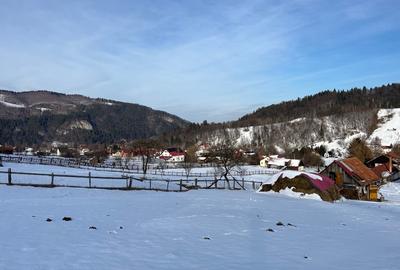 Teren intravilan 2.881 mp Șimon - Vedere panoramică Bucegi - Utilități incluse - 3