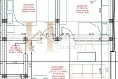 Apartament cu 3 camere semidecomandat în Girocului - 12