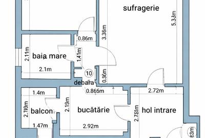 Apartament cu 3 camere semidecomandat în Colentina - 3