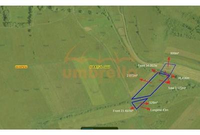 Teren Construcții intravilan de 4200 mp, în Chinteni