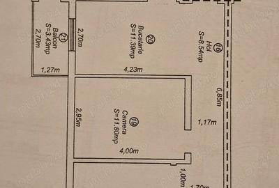 Apartament cu 3 camere decomandat în Plăvăț II - 3