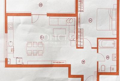 Apartament cu 2 camere semidecomandat, mobilat în Florești - 11