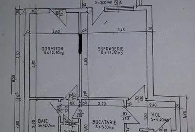Apartament cu 3 camere semidecomandat în Războieni - 2