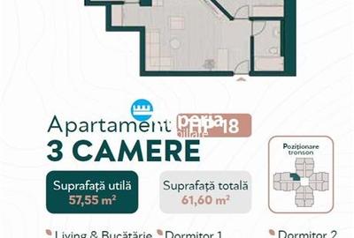 Apartamente noi, 3 camere, Proiect Deosebit! - 4