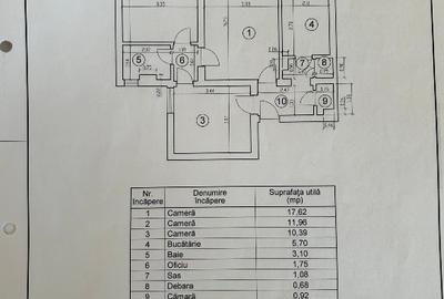 Apartament cu 3 camere semidecomandat, mobilat în Dristor - 10