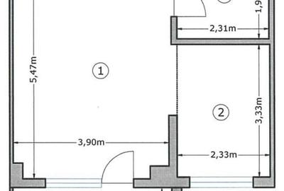 Apartament cu 2 camere semidecomandat în Chiajna - 5
