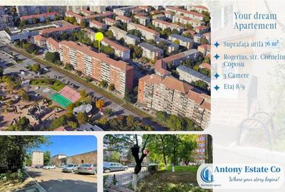 Apartament de , 3 camere, Rogerius - Oradea Apartament de , 3 camere, Rogerius - Oradea - 10