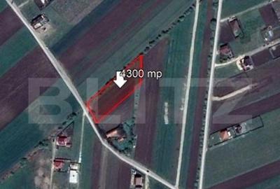 Teren de 4300 mp, în Stupini