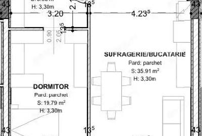 Apartament cu 2 camere semidecomandat în Central - 1
