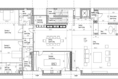 Apartament cu 7 camere semidecomandat în Dorobanți - 4