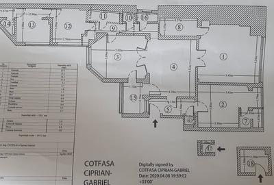 Apartament cu 5 camere semidecomandat, mobilat în Calea Victoriei - 19