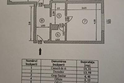Apartament cu 3 camere semidecomandat, mobilat în Tineretului - 13