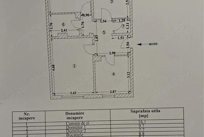 Ofer spre vanzare apartament 3 camere decomandate zona Inel II