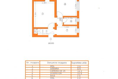 2 cam, et.3, 40mp, bl.caramida, cu C.T, fara imbunatatiri,Intr.Buzesti - 3