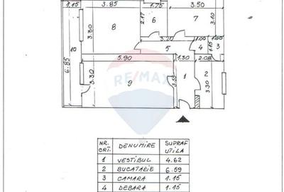 Apartament 3 cam, decomandat, Titulescu - 9