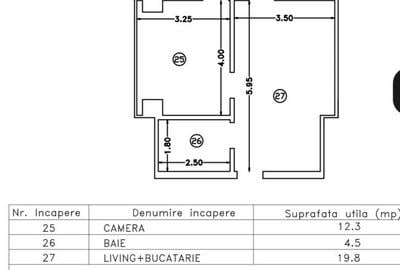 Apartament cu 2 camere nedecomandat în Nord - 7