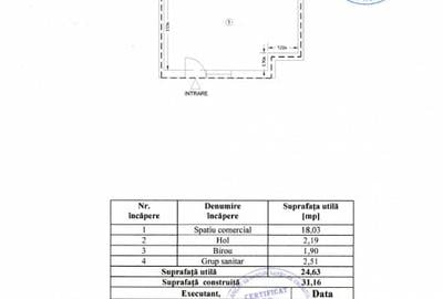 Spațiu comercial, de 24.629999160767 mp, în Central - 12