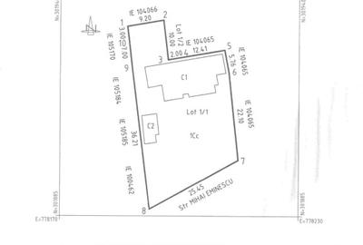 Teren Construcții intravilan de 855 mp, în Valu lui Traian - 1