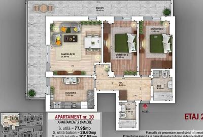 PRIMUL PROPRIETAR - NOU - 3 CAMERE 2 BAI 107.55 MP - Etaj 2 sau 3 - SECTOR 3 - 2