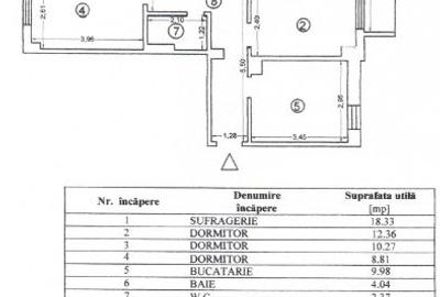 Apartament cu 4 camere decomandat în Inel II
