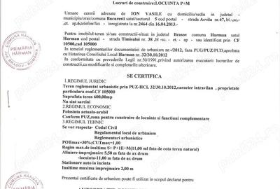 Teren de 600 mp, în Hărman - 1