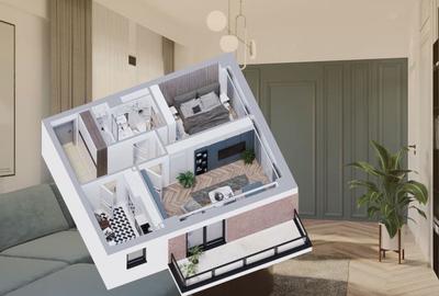 Apartament cu 2 camere decomandat în Galata