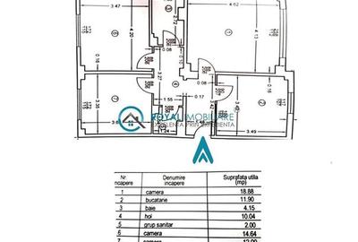 Apartament cu 3 camere decomandat în Mărășești - 18