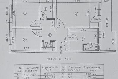 Apartament cu 3 camere decomandat, zona Galata