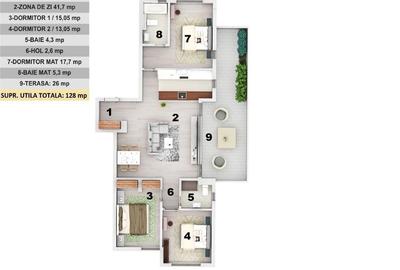 Apartament cu 4 camere de vanzare in zona  Iancu Nicolae - BritishSchool - 9