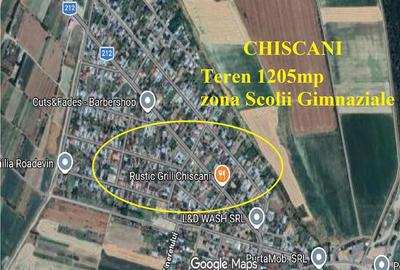 Teren intravilan de 1205 mp, în Chiscani - 2