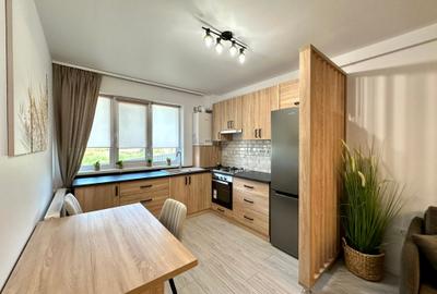 Apartament cu 2 camere semidecomandat, mobilat în Bucium
