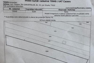 Teren de 4284 mp, în Cazasu - 1