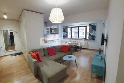 Apartament cu 2 camere semidecomandat, mobilat în Băneasa