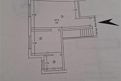 Apartament cu 2 camere nedecomandat, mobilat în Aeroport - 2