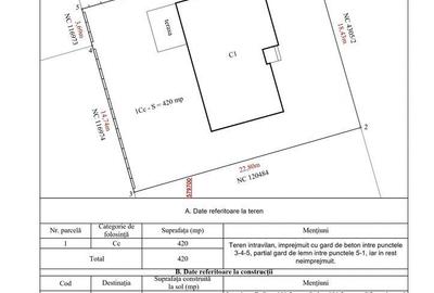 Casă cu 3 camere cu Teren 420 Mp în Balotești