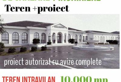 Teren cu proiect autorizat sali evenimente
