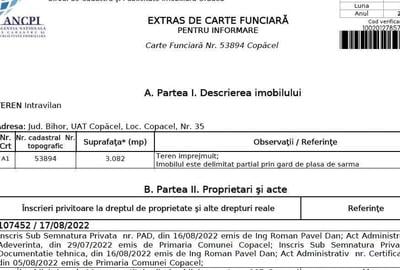 Teren de 3082 mp, în Copăcel - 4