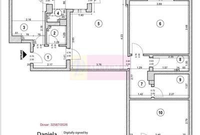 Apartament cu 3 camere decomandat în Centrul Civic - 1