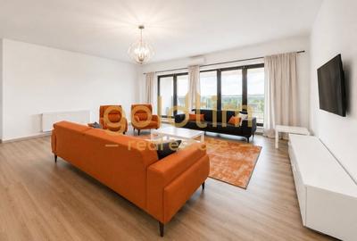 Apartament cu 3 camere semidecomandat, mobilat în Pipera